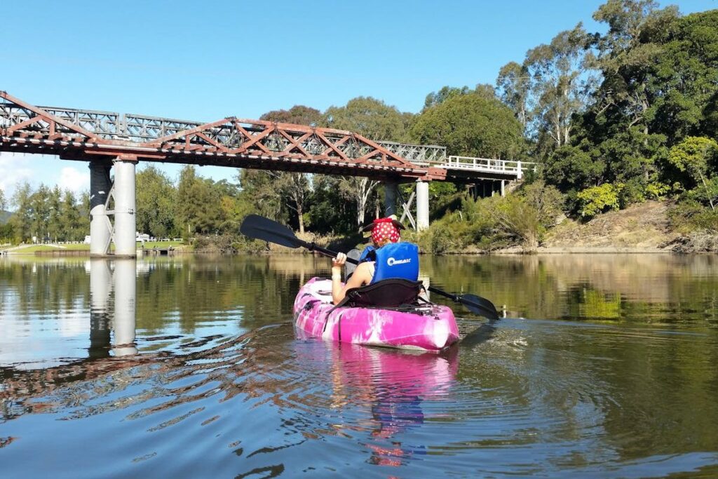 Kayaking on the Williams River at Clarence Town NSW — minutes from Mill Rise Estate