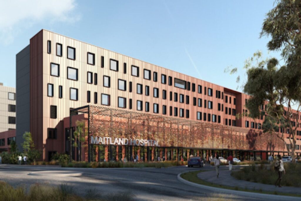 New Maitland Hospital — $470 million regional healthcare facility serving the Hunter Valley NSW